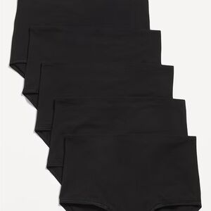 Maternity Black High-Waisted Briefs Set